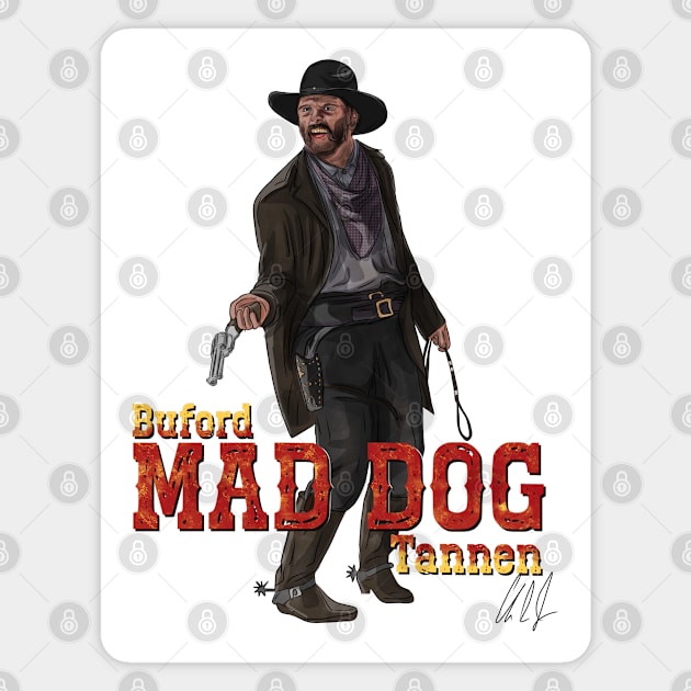 Back to the Buford "Mad Dog" Tannen Magnet by 51Deesigns